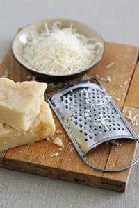 Grated Parmigiano Reggiano Cheese & Grater