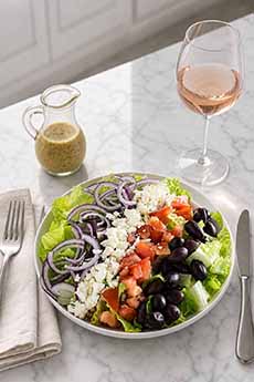 Greek Salad With Wine