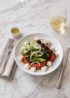Greek Salad With White Wine