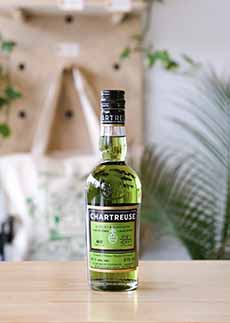 A Bottle Of Green Chartreuse Liqueur