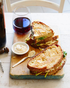 Wine & Grilled Cheese Sandwich