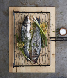Grilled Fish In Grilling Basket