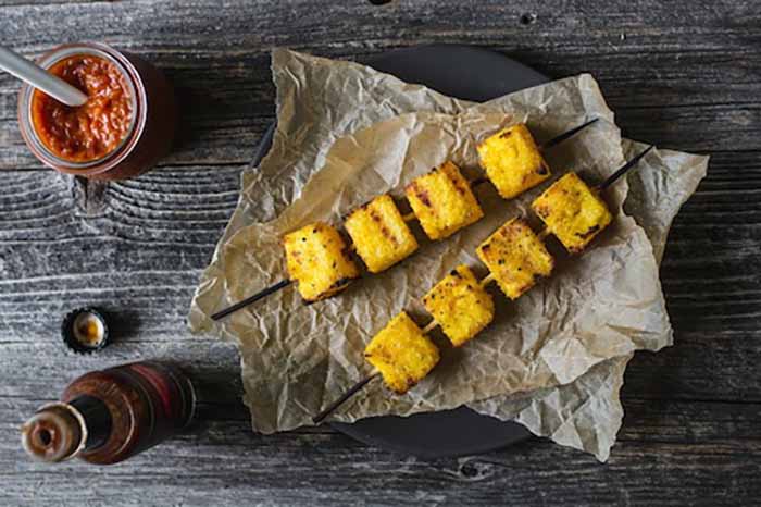 Grilled Polenta Skewers