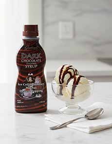 Guittard Chocolate Syrup & Vanilla Ice Cream