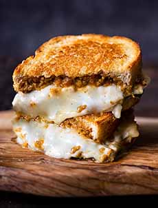 Haggis Grilled Cheese Sandwich