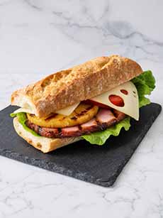 Ham & Cheese With Grilled Pineapple