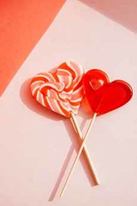 Heart-Shaped Lollipops