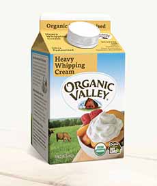 Pint Carton Of Organic Valley Heavy Cream