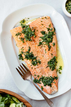 Salmon With Herb Butter