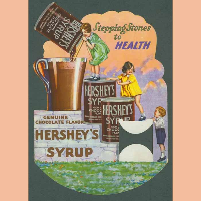 An old Hershey's chocolate syrup ad.
