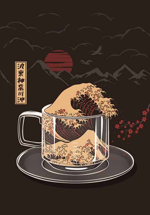 Hokusai Great Wave Coffee Cup