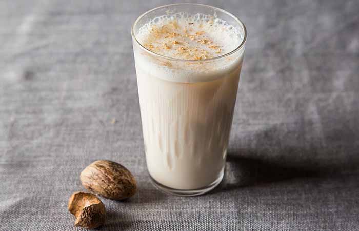 Glass Of Milk Punch & A Nutmeg Nut