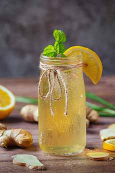 A Glass Of Homemade Ginger Ale