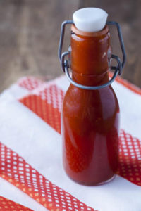 Bottle of Homemade Ketchup
