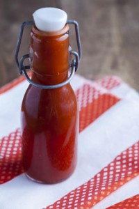 Bottle Of Homemade Ketchup