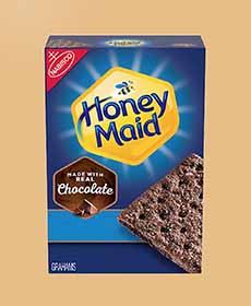 Box Of Nabisco Honey Maid Chocolate Graham Crackers