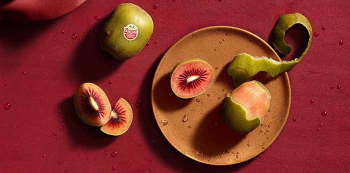 Red Kiwi Fruits On A Tabletop