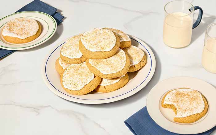 Plate Of Eggnog Toffee Cookies