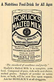A Vintage Container Of Horlick’s Malted Milk