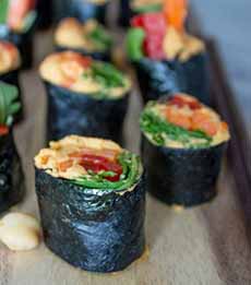 Hummus Sushi Rolls