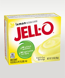 Jell-O Instant Lemon Pudding Package
