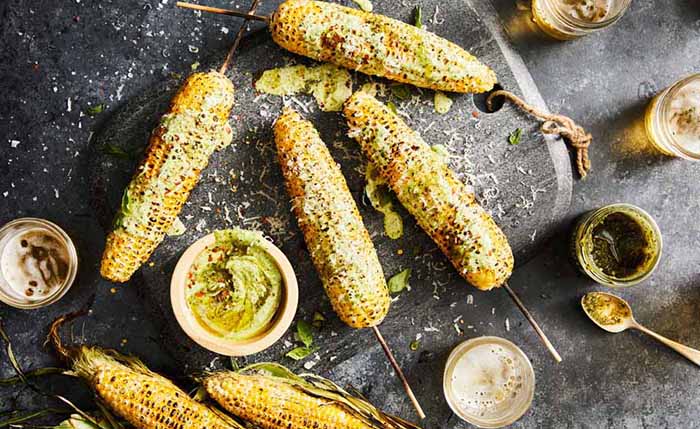 Italian Elote Corn On The Cob