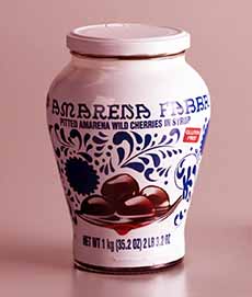 Jar of Fabbri Amarena Cherries In Syrup