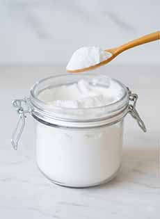 Glass Jar Of Baking Soda