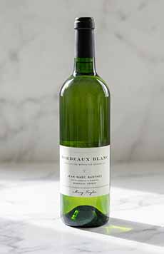 A Bottle Of Jean-Marc Barthez Bordeaux Blanc