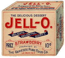 Old Strawberry Jello Box