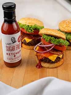 G Hughes Sugar Free Ketchup With Burgers