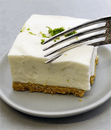 Key Lime Bar and Fork