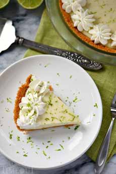 Key Lime Pie With Lime Zest