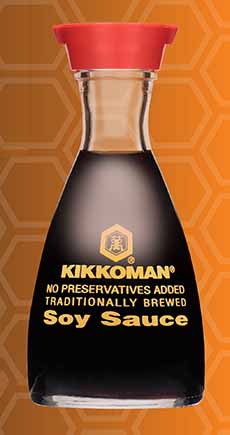 A Bottle Of Kikkoman Soy Sauce