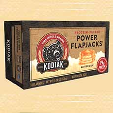A box of Kodiak Frozen Flapjacks.