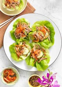 Recipe For Korean BBQ Pork In Lettuce Cups
