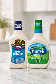 Kraft & Hidden Valley Ranch Dressing Bottles