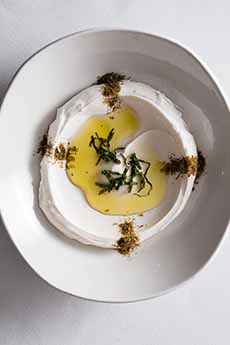 A Dish Of Labneh With Za'Atar
