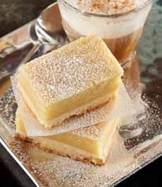 Lemon Bars With Iced Coffee