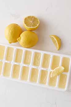 Lemon Juice Ice Cubes