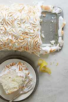 Lemon Meringue Angel Food Cake