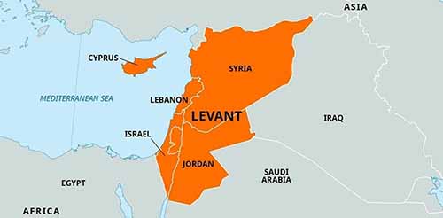 Map Of The Levant