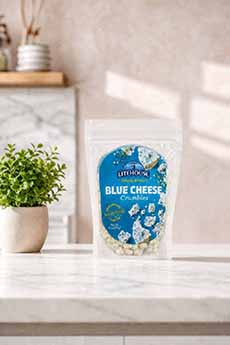 A Package Of Litehouse Blue Cheese Crumbles