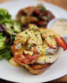 Lobster Eggs Benedict On Brioche