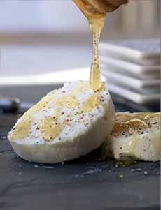 Goat Cheese Drizzled With Honey