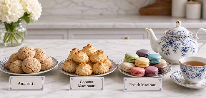 Macaroon-Macaron-Amaretti Comparison