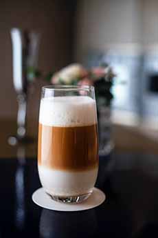 Macchiato Espresso In A Glass Cup
