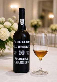 Bottle & Glass Of Madiera Wine
