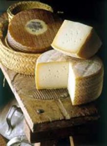 Manchego Cheese In A Basket