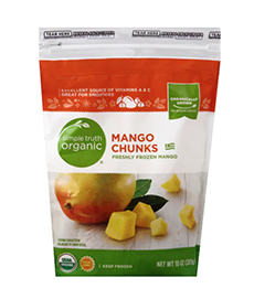 Package Of Frozen Mango Chunks
